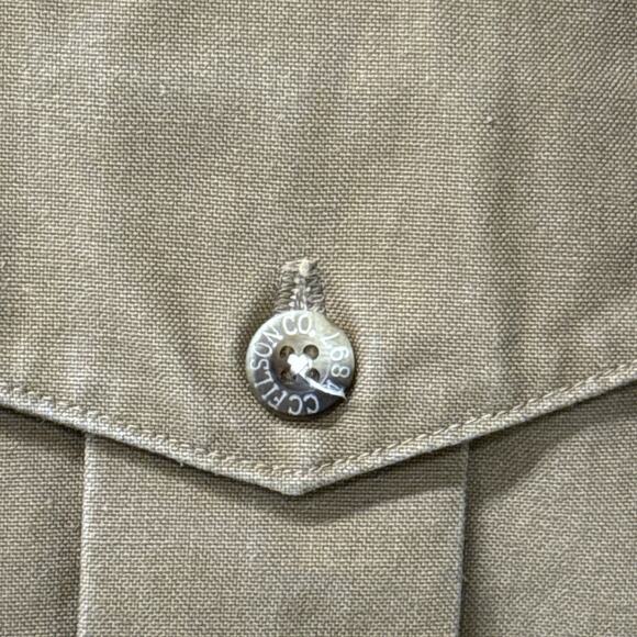 Filson Genuine Garment Tan Canvas Workwear Shirt Jacket Shacket Men’s Small - Picture 10 of 14